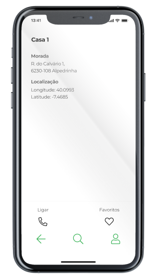 Ecrã Sugestões onde ficar da App Alpedrinha Secreta