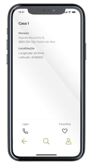 Ecrã Sugestões onde ficar da App Descobrir Mondalva